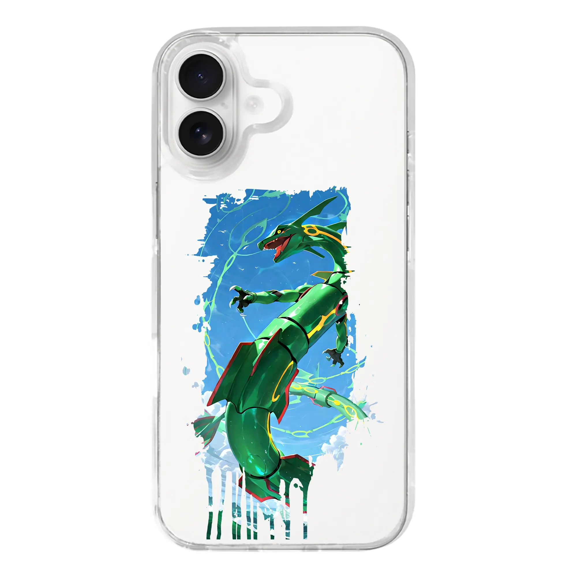 ポケモン グッズ,レックウザ - iPhone 17シリーズ 透明スマホケース – 薄型・耐衝撃・精密フィット保護カバー